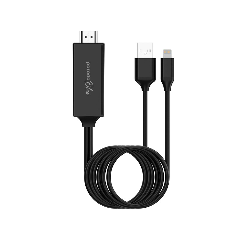 کابل تبدیل HDMI به USB / لایتنینگ پرودو مدل 4K ABHDL2 طول 2 متر کابل تبدیل HDMI به USB / لایتنینگ پرودو مدل 4K ABHDL2 طول 2 متر