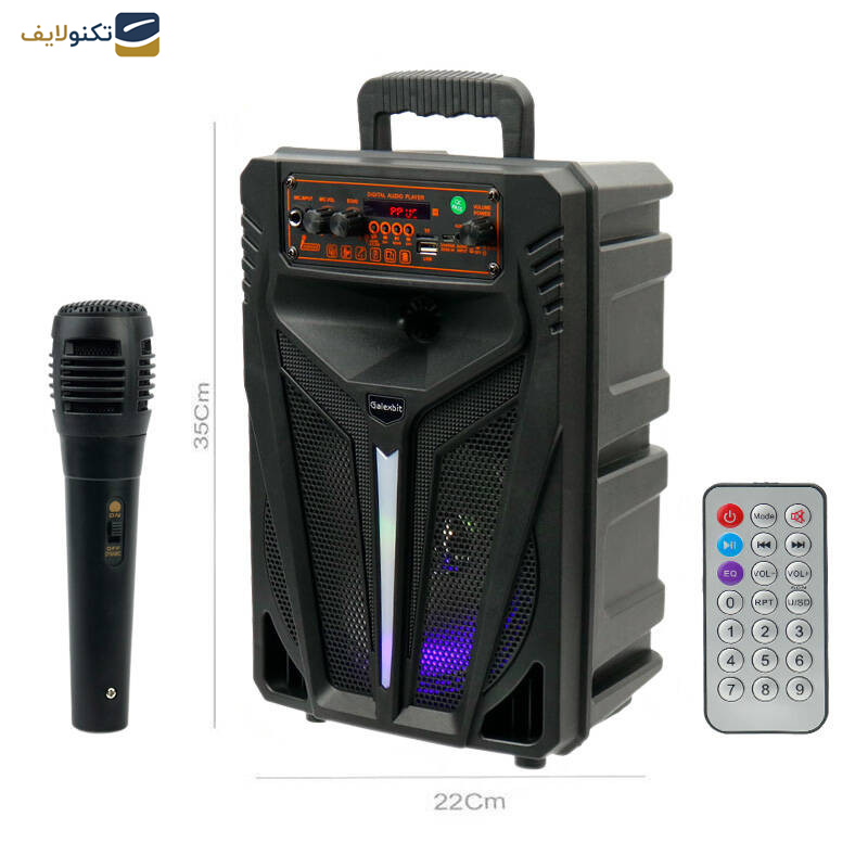 اسپیکر بلوتوثی قابل حمل گلکسبیت مدل GS-15 اسپیکر بلوتوثی قابل حمل گلکسبیت مدل GS-15