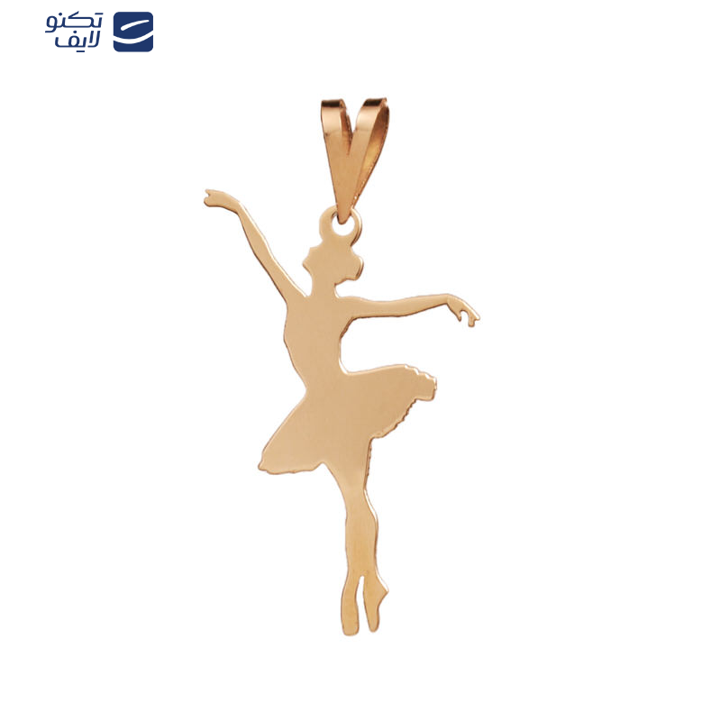 پلاک طلا 18 عیارطرح  رقص باله