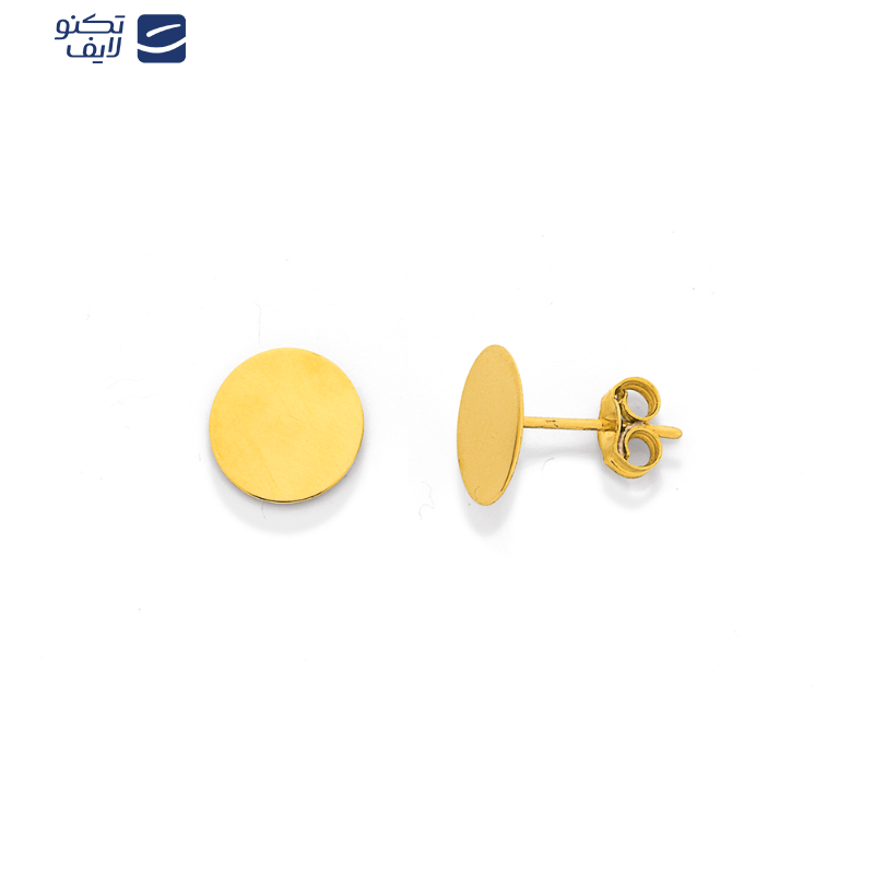 گوشواره طلا زنانه طلا 18عیار طرح دایره پر