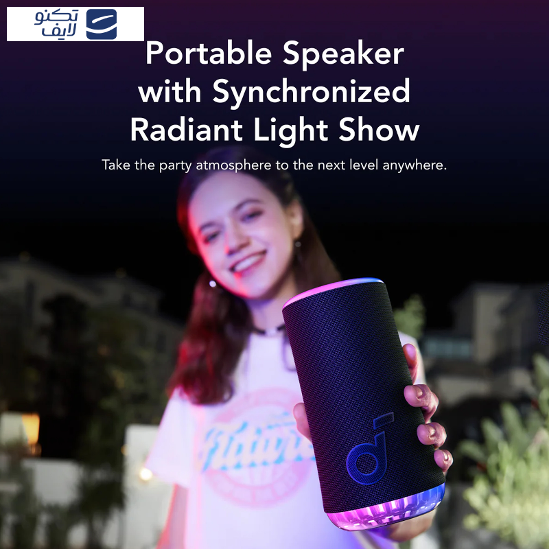 اسپیکر بلوتوثی قابل حمل انکر مدل Glow A3166011 اسپیکر بلوتوثی قابل حمل انکر مدل Glow A3166011