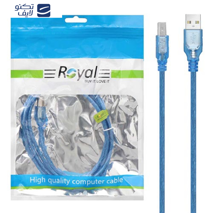 کابل USB پرینتر رویال مدل شیلددار طول 3 متر