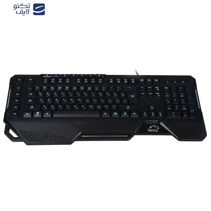 کیبورد گیمینگ تسکو مدل GK 8126، سوییچ ممبران، Full-Size، نورپردازی RGB