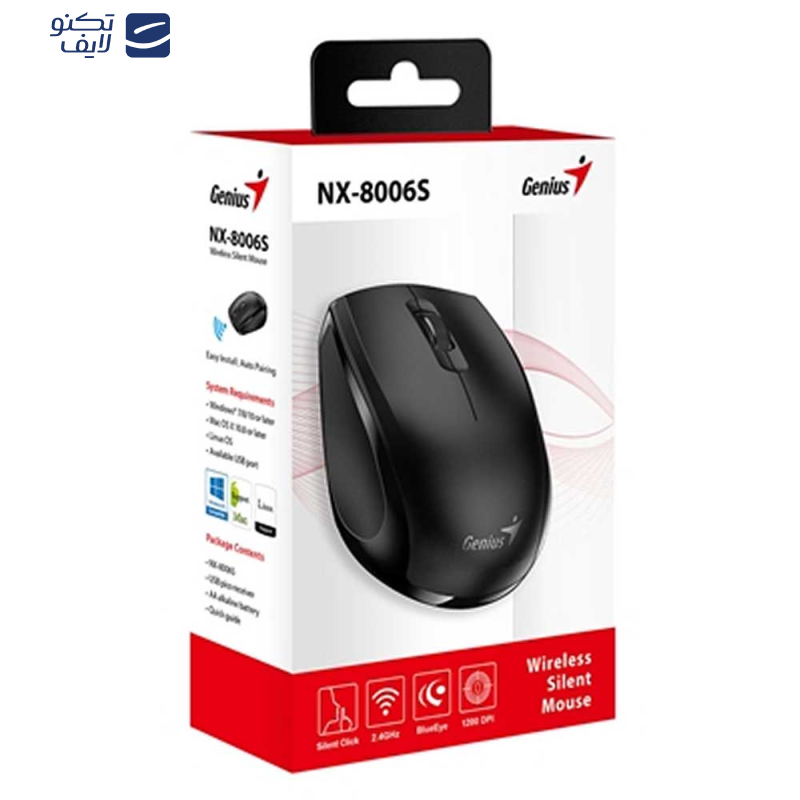 ماوس بی سیم جنیوس مدل NX-8006S ماوس بی سیم جنیوس مدل NX-8006S