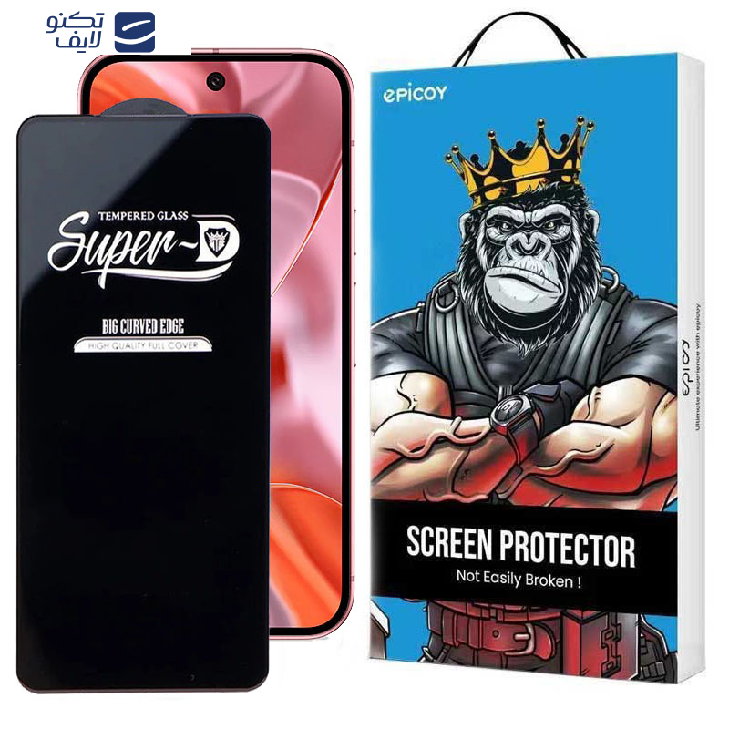 محافظ صفحه نمایش اپیکوی مدل Super 5D مناسب برای گوشی موبایل گوگل Pixel 9/9 Pro 