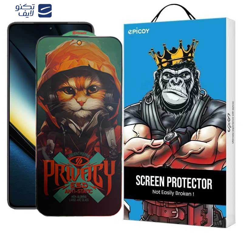 محافظ صفحه نمایش حریم شخصی اپیکوی مدل Privacy Hoodie Cat مناسب برای گوشی موبایل شیائومی Poco F6 / F6 Pro / Redmi Turbo 3 محافظ صفحه نمایش حریم شخصی اپیکوی مدل Privacy Hoodie Cat مناسب برای گوشی موبایل شیائومی Poco F6 / F6 Pro / Redmi Turbo 3