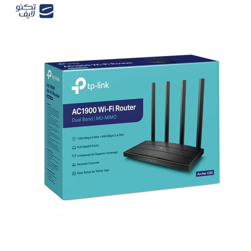 روتر بی‌سیم تی پی-لینک مدل Archer C80 AC1900