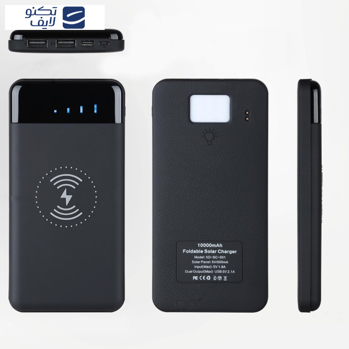 پاوربانک خورشیدی مدل WSC25 ظرفیت 10000 میلی آمپر ساعت
