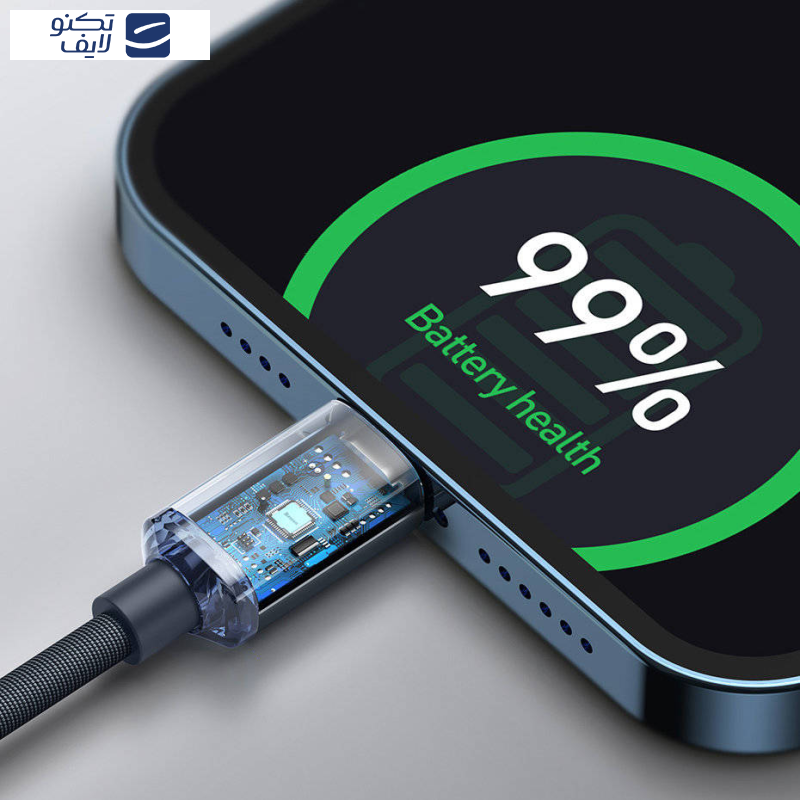 کابل تبدیل USB به MicroUSB/USB-C/لایتنینگ بیسوس مدل CB0029 66W طول 1.2 متر