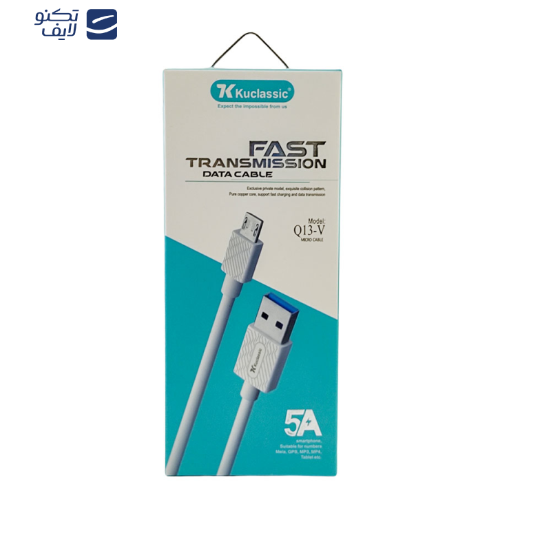 کابل تبدیل USB به microUSB كوكلاسيك مدل Q13V طول 1 متر