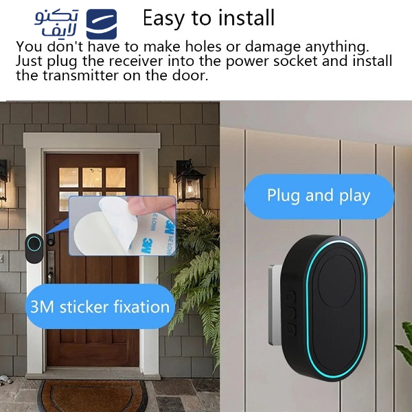  زنگ بی سیم هوشمند درب مدل Smart a 11