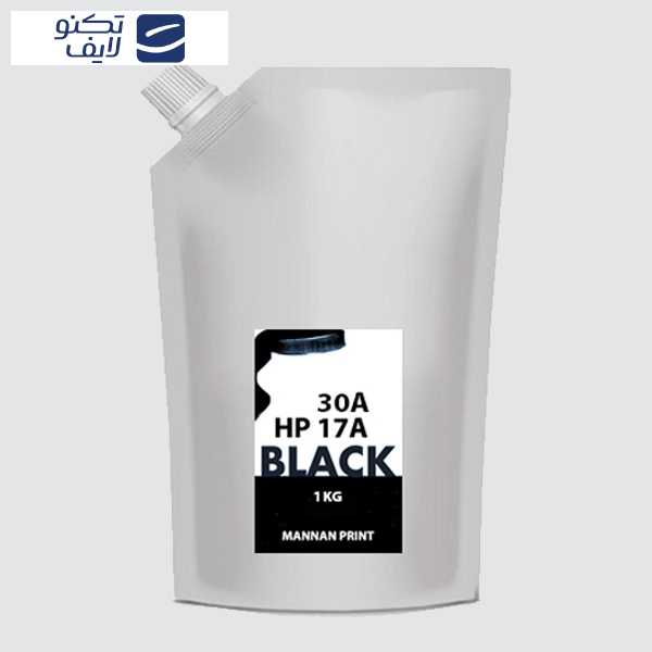 پودر شارژ مشکی 1000 گرمی منان پرینت کد 051-047-17A-30A