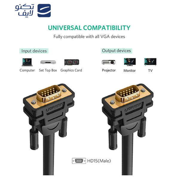 کابل VGA یوگرین مدل VG101 کد 11635 طول 20 متر