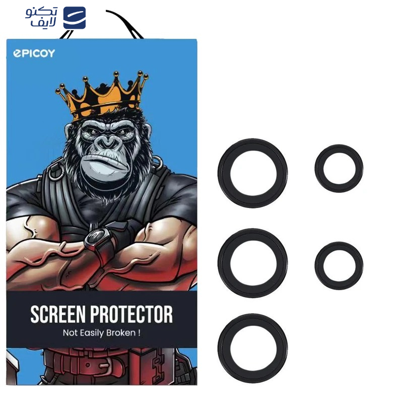 محافظ لنز دوربین اپیکوی مدل Chelipa مناسب برای گوشی موبایل سامسونگ Galaxy S24 Ultra