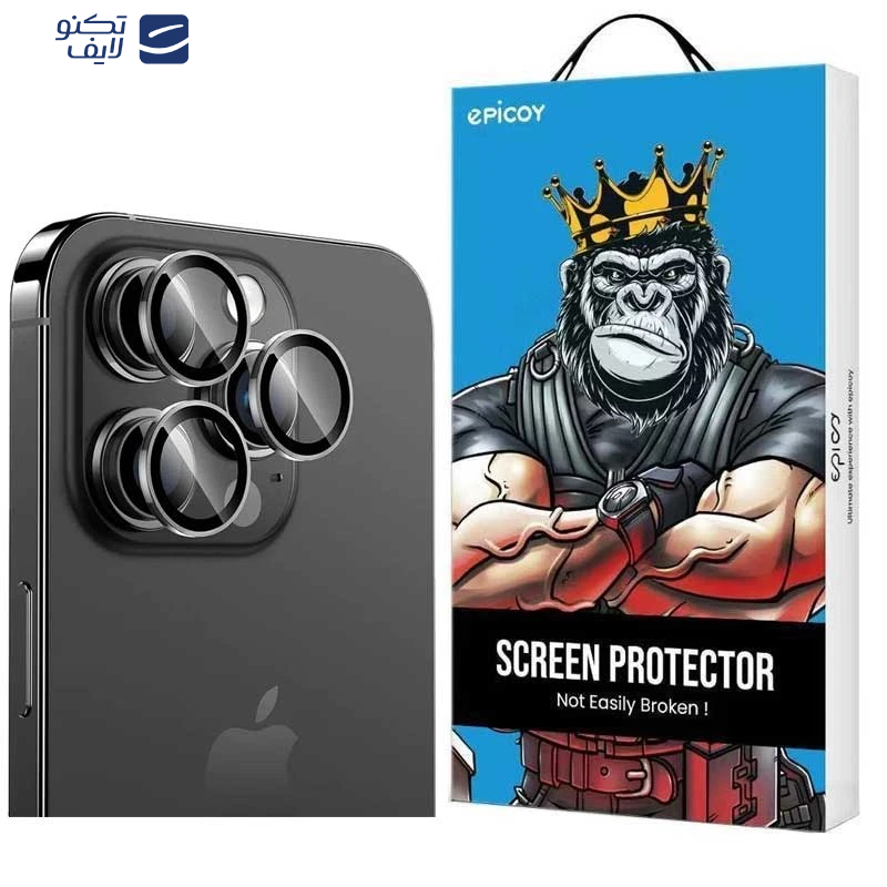 محافظ لنز دوربین اپیکوی مدل Chelipa مناسب برای گوشی موبایل اپل iPhone 16 Pro Max / 16 Pro