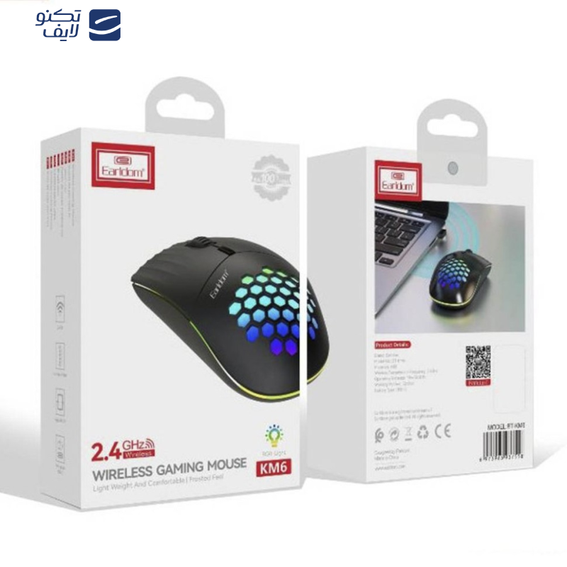 ماوس بی سیم مخصوص بازی ارلدام مدل KM6