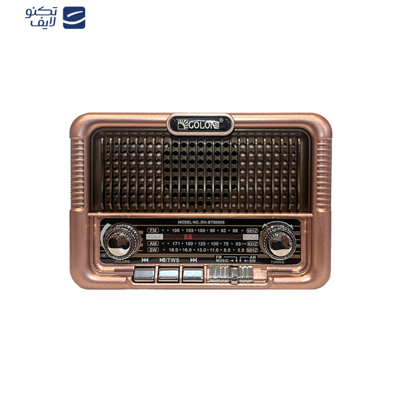 رادیو بلوتوثی گولون مدل RX-BT6060S