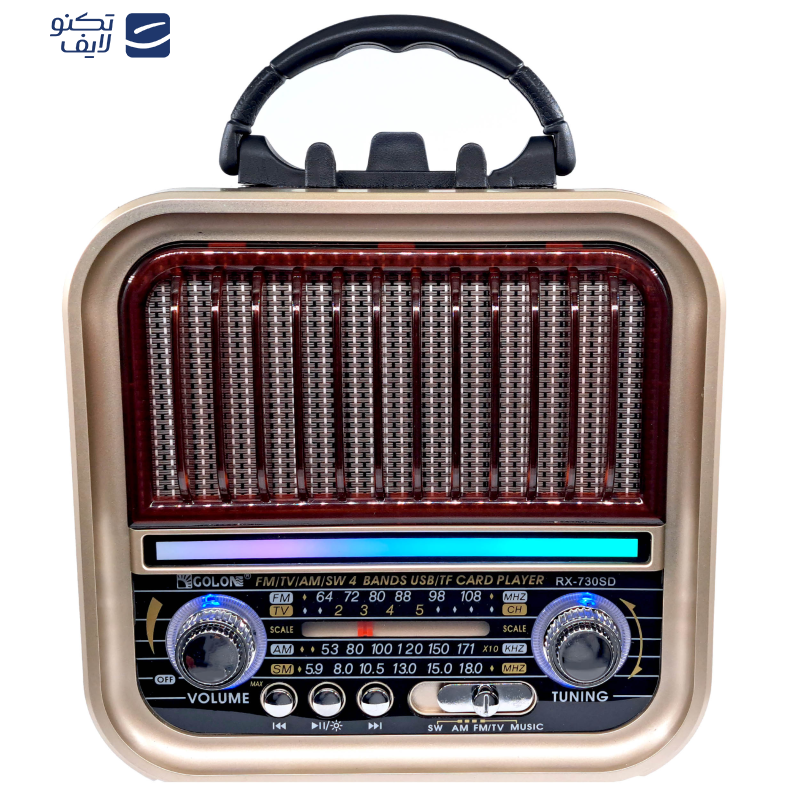 اسپیکر بلوتوثی قابل حمل گولون مدل RX-730SD