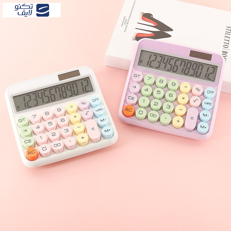 ماشین حساب مدل نوری طرح رنگی رنگی