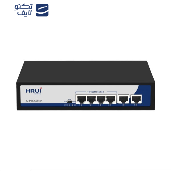 سوییچ 4 پورت POE اچ آر یو آی مدل HR900-AF-42N
