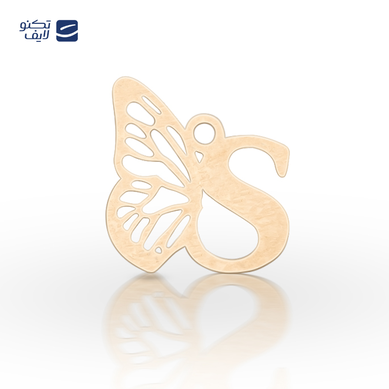 gallery-پلاک طلا زنانه طرح حرف B با بال پروانه copy.png