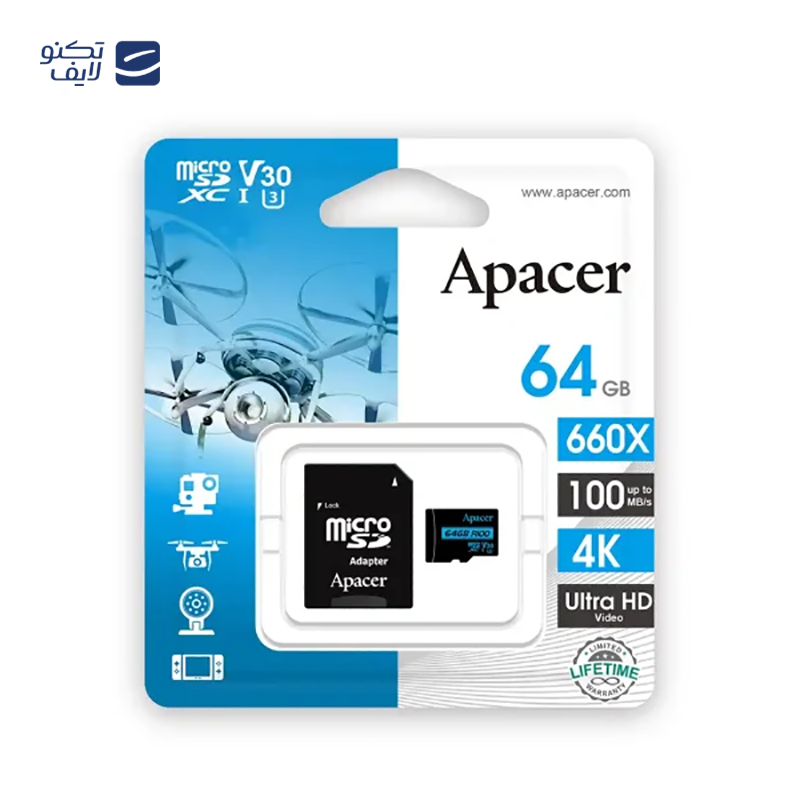 gallery-کارت حافظه microSDXC اپیسر مدل Rioo A2 V30 استاندارد UHS-I U3 ظرفیت 64 گیگابایت به همراه آداپتور SD	 copy.png