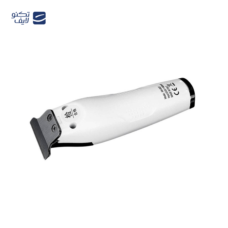 ماشین اصلاح موی صورت کیمی مدل KM-5027،  استفاده به صورت خشک و مرطوب، تکنولوژی اصلاح به صورت برش مستقیم، اندازه اصلاح 0.1 تا 3 میلی‌متر، مدت زمان شارژ 120 دقیقه و مدت زمان استفاده پس از شارژ 240 دقیقه