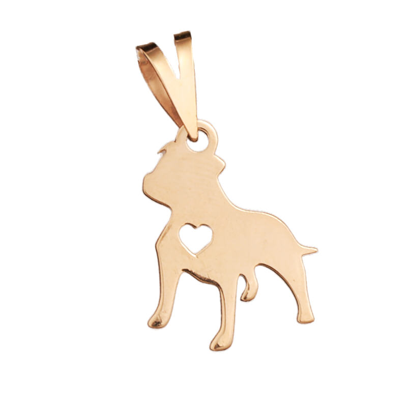 پلاک طلا 18 عیار طرح سگ مهربان