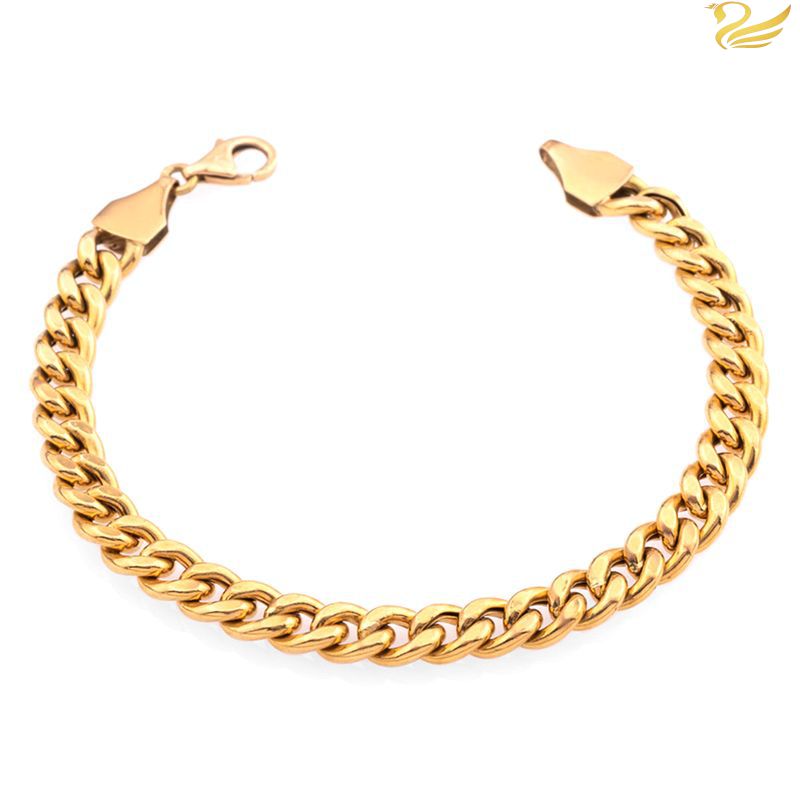 دستبند طلا 18 عیار طرح کارتیه 100