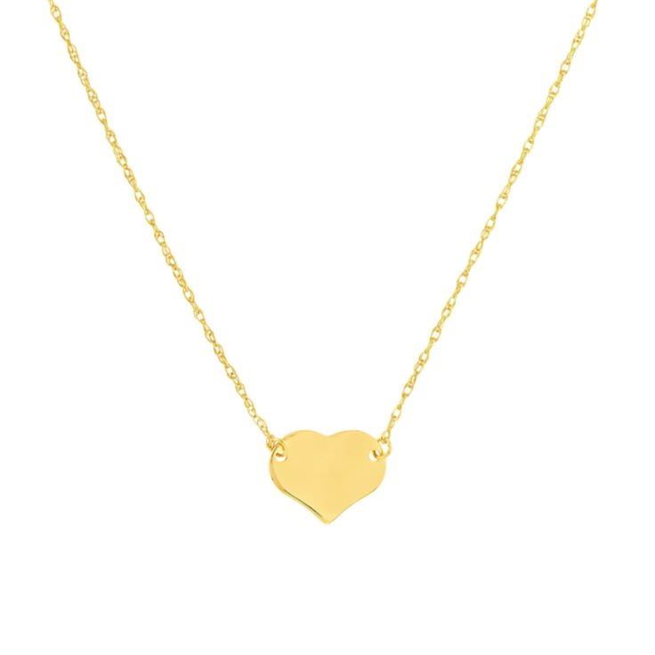 گردنبند طلا 18عیار زنانه طرح بیبی قلب