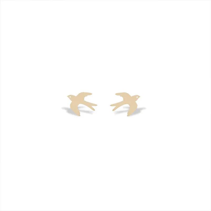 گوشواره طلا 18عیار طرح پرستو