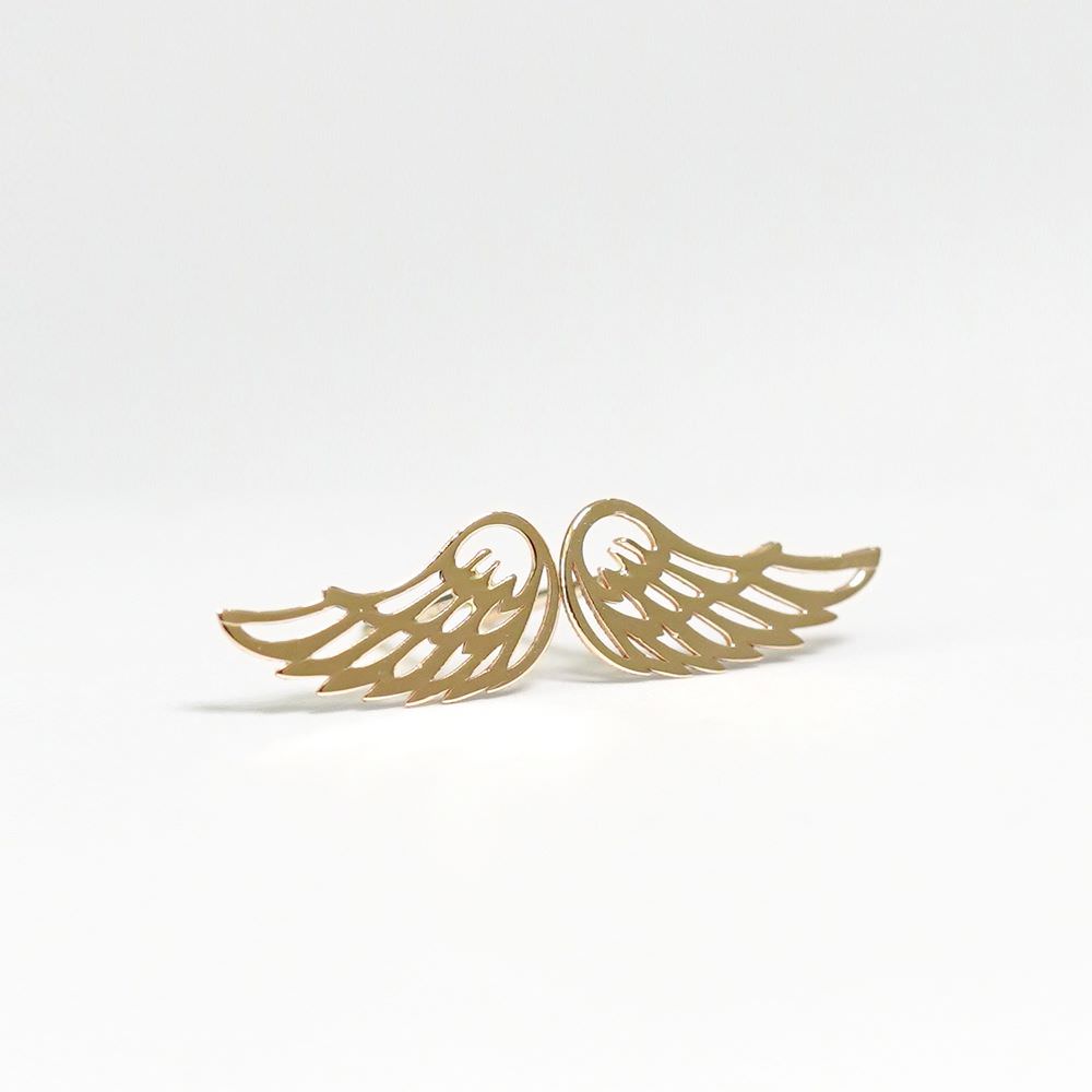 گوشواره طلا زنانه 18 عیار بال فرشته