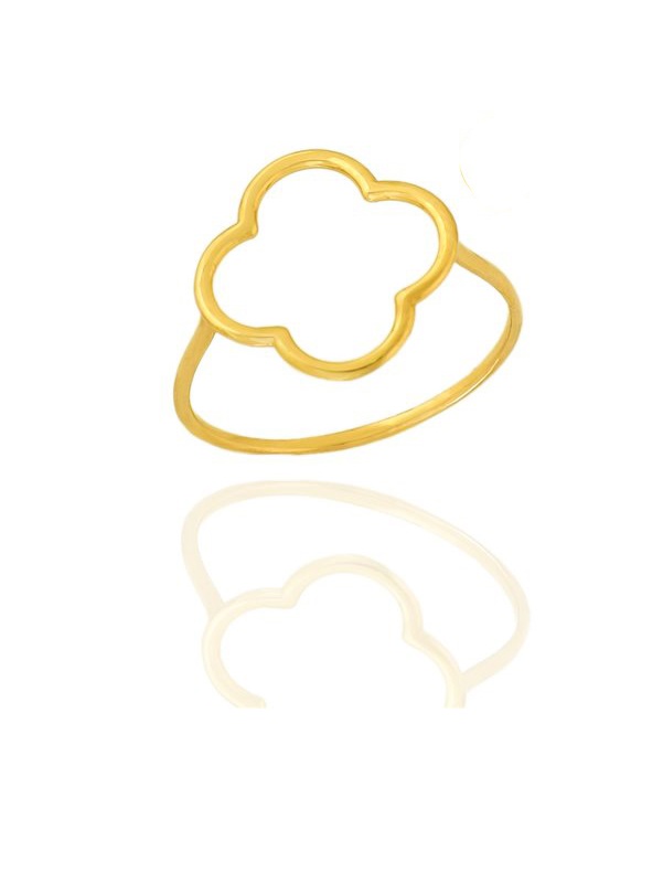 انگشتر طلا 18 عیار زنانه اپال گلد مدل مینیمال ونکلیف توخالی کد sh0437  سایز 57