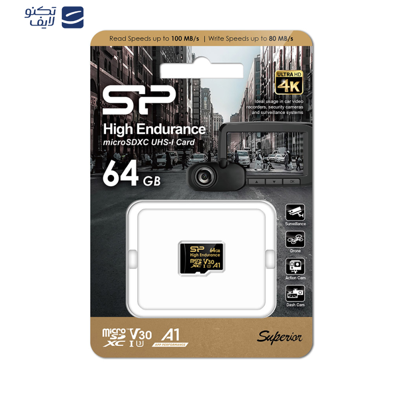 gallery-کارت حافظه microSDHC سیلیکون پاور مدل Golden series Superior کلاس 10 استاندارد UHS-I U3 سرعت 10MBps ظرفیت 64 گیگابایت copy.png