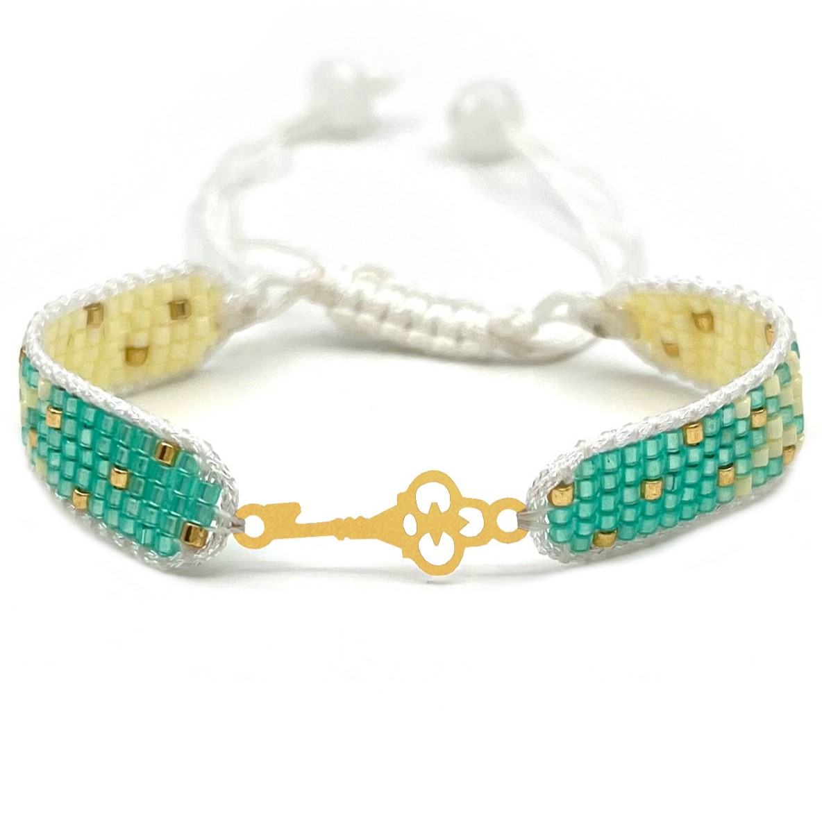 دستنبد طلا زنانه با پلاک طلا میوکی دیانا گالری کد11037