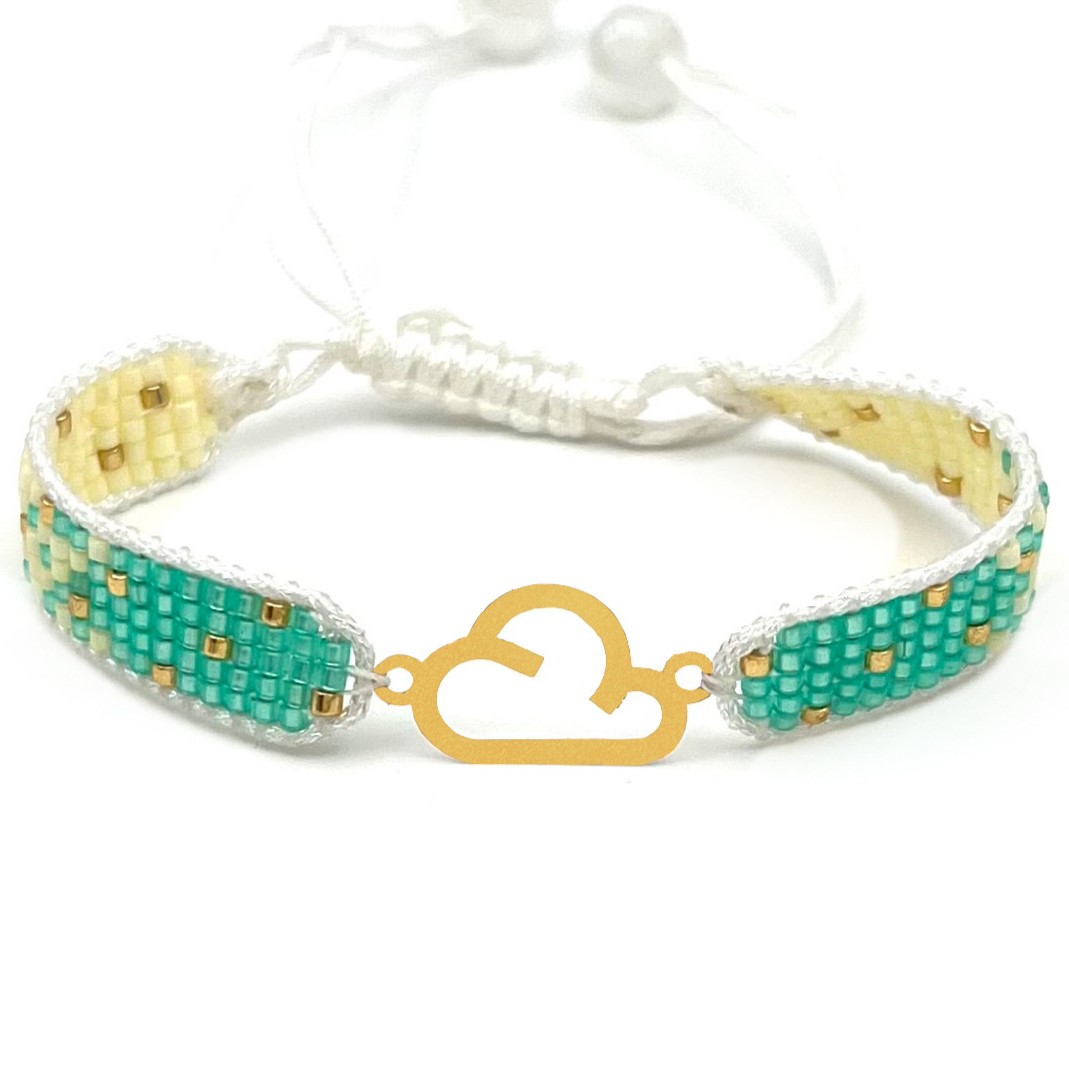 دستنبد طلا زنانه با پلاک طلا میوکی دیانا گالری کد11021