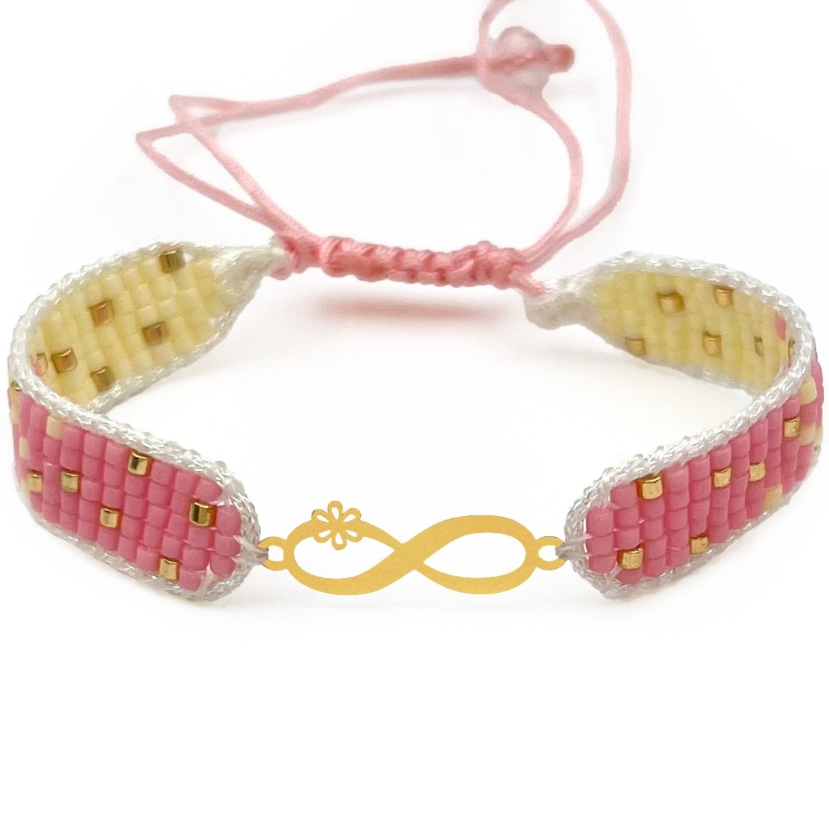 دستنبد طلا زنانه با پلاک طلا میوکی دیانا گالری کد09010