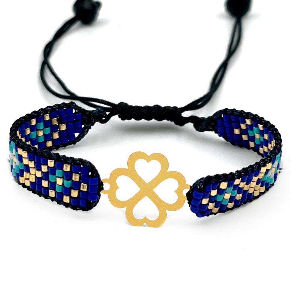 دستنبد طلا زنانه با پلاک طلا میوکی دیانا گالری کد04026