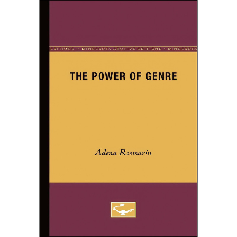 کتاب The Power of Genre اثر Adena Rosmarin انتشارات Univ Of Minnesota Press