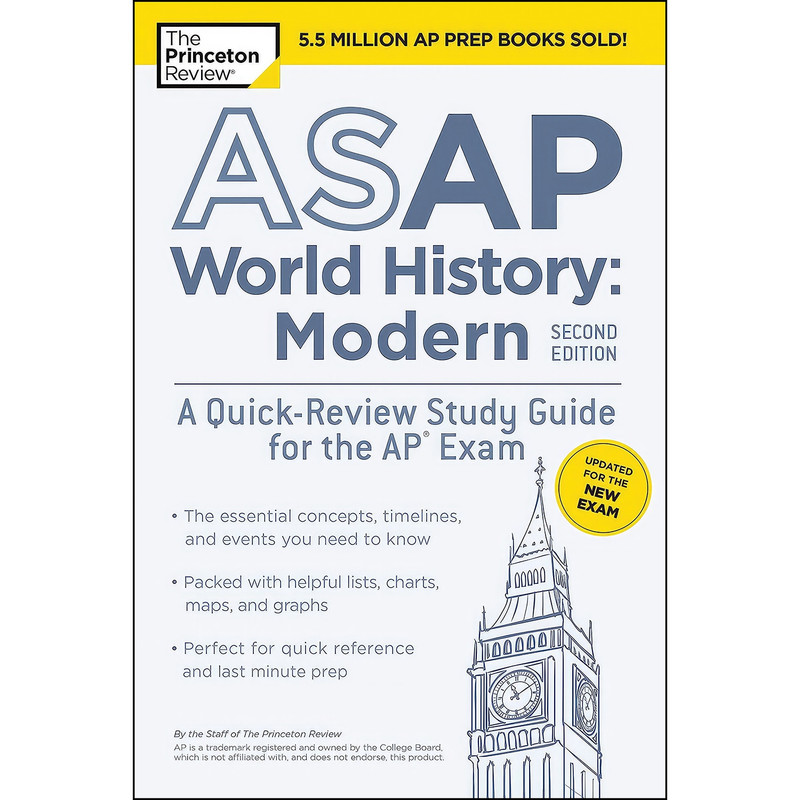 کتاب ASAP World History اثر The Princeton Review انتشارات Princeton Review