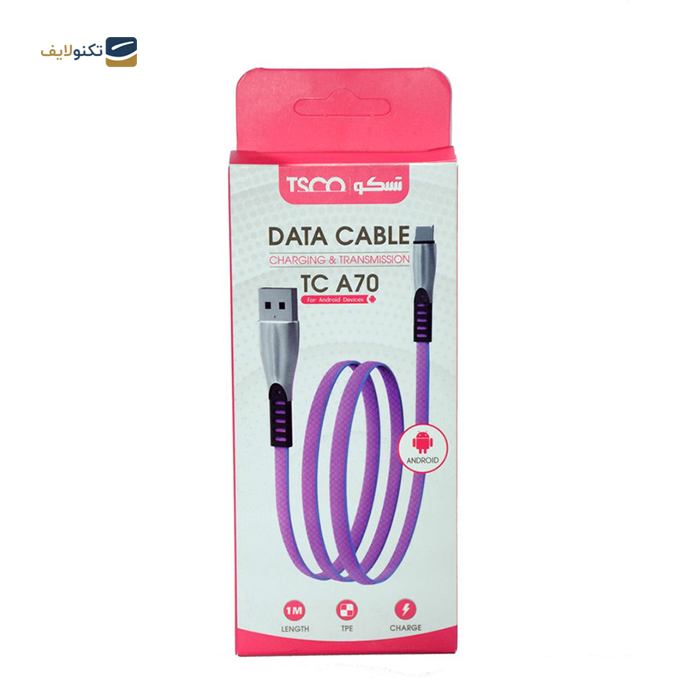 gallery-کابل تبدیل یو اس بی به میکرو یو اس بی تسکو مدل TC A70 طول 1 متر-gallery-0-TLP-15676_3fc3ed81-24c0-4755-ba17-e5b0b55be557.png