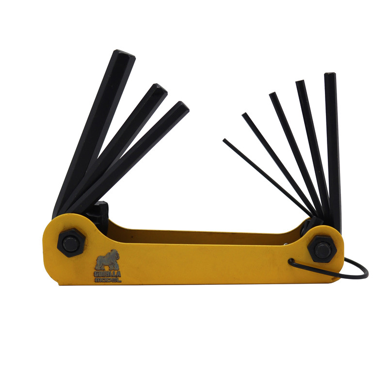 آچار آلن مدل گوریلا کد YPZ-SD-6GOSH مجموعه 8 عددی آچار آلن مدل گوریلا کد YPZ-SD-6GOSH مجموعه 8 عددی