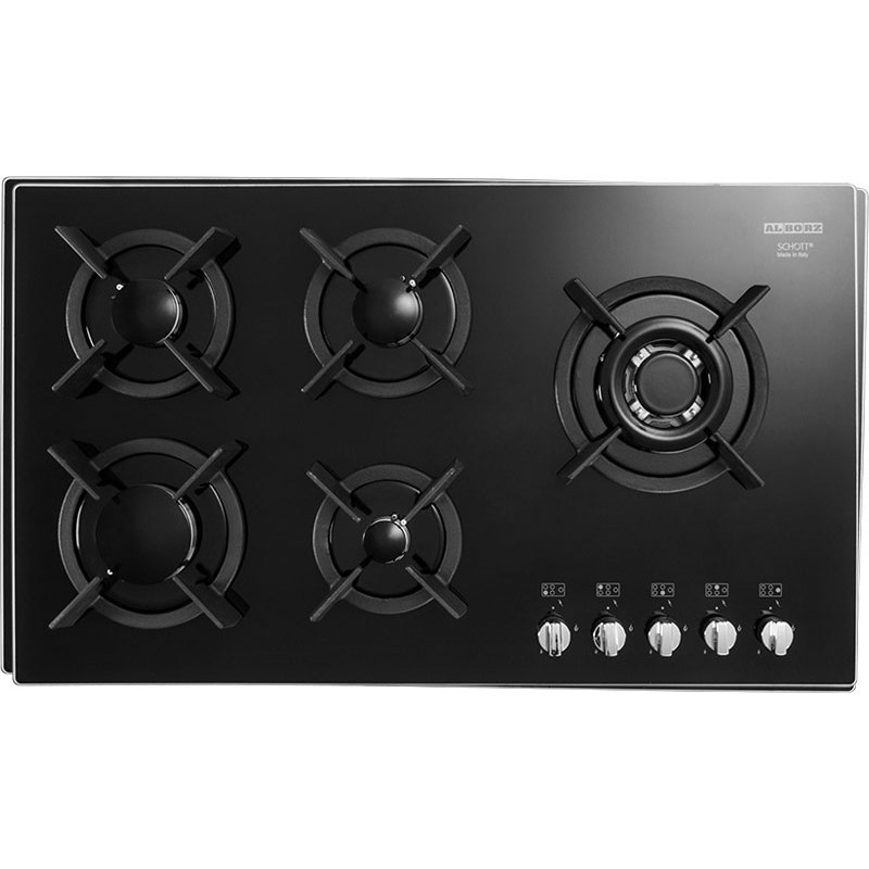 اجاق گاز صفحه‌ای پنج شعله استیل البرز مدل G-5907/R