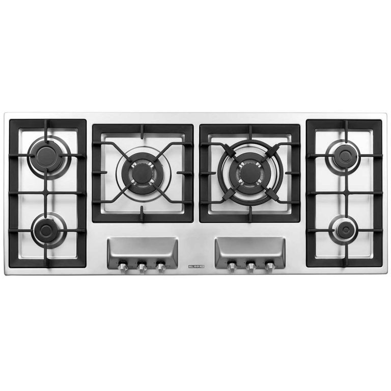 اجاق گاز صفحه‌ای شش شعله استیل البرز مدل S-6125