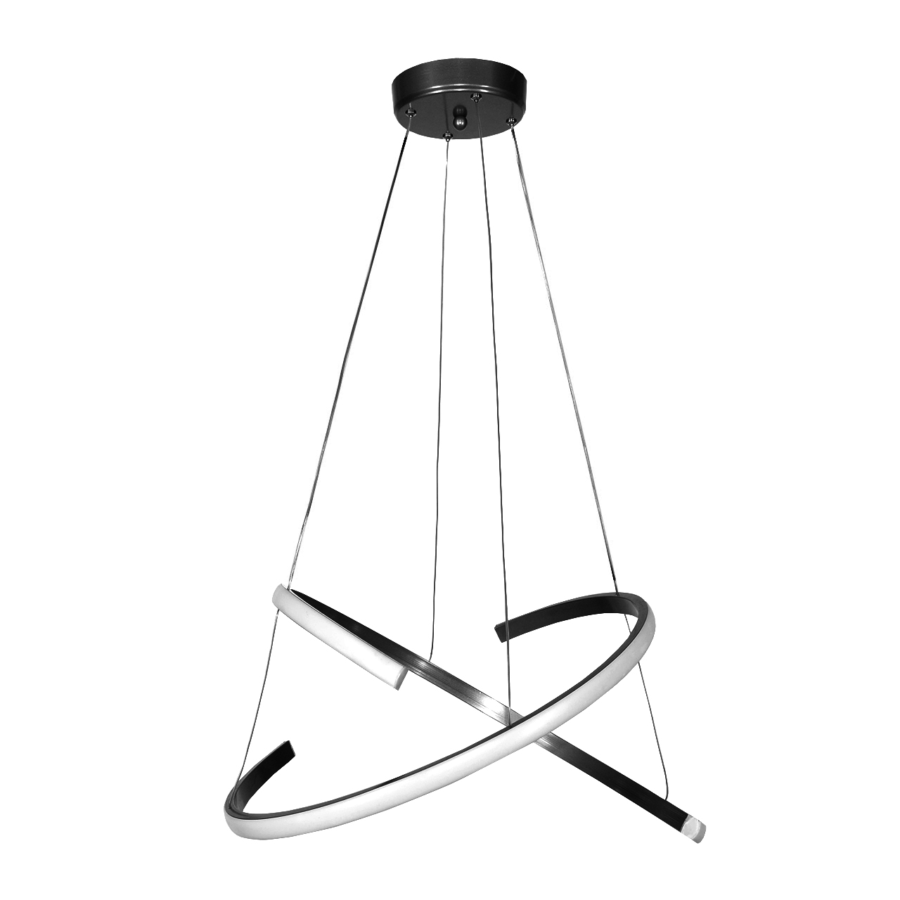 لوستر مدرن سقفی اتاق چشمه نور مدل L6384/2H آفتابی