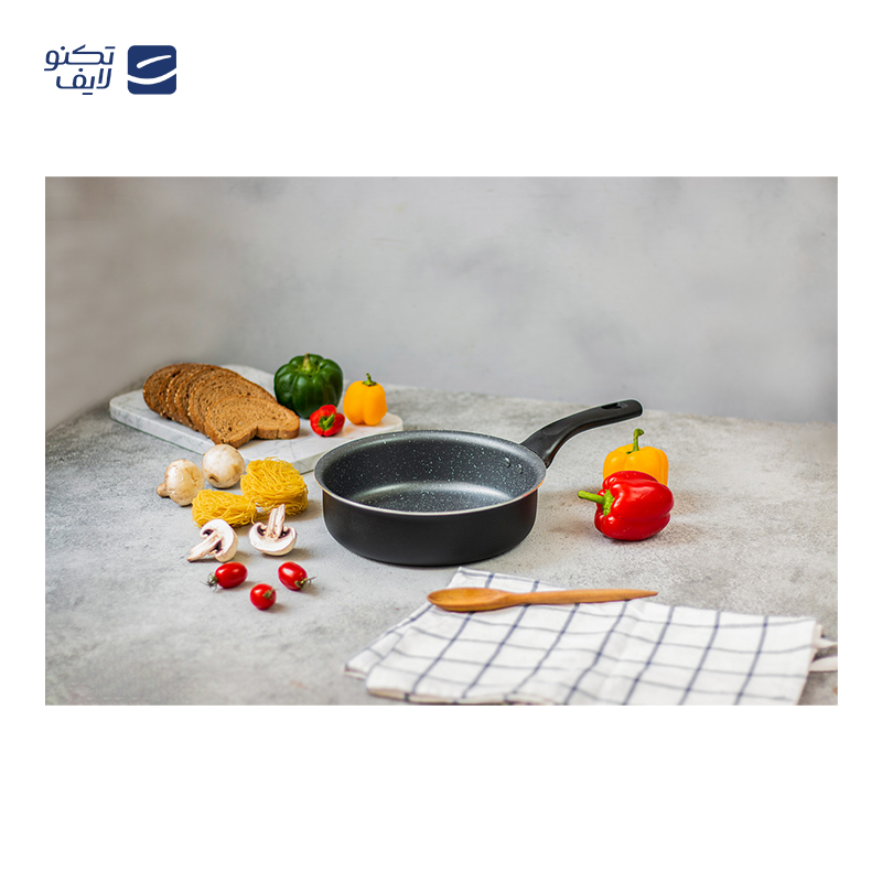 تابه تکدسته تکنو مدل آنتیک سایز 18 بدون درب