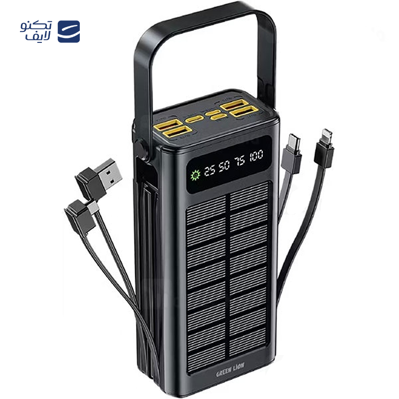 gallery-پاوربانک خورشیدی گرین لاین مدل Solar X GLPX50 GNSOL50PB60BK ظرفیت 60000 میلی آمپر ساعت copy.png