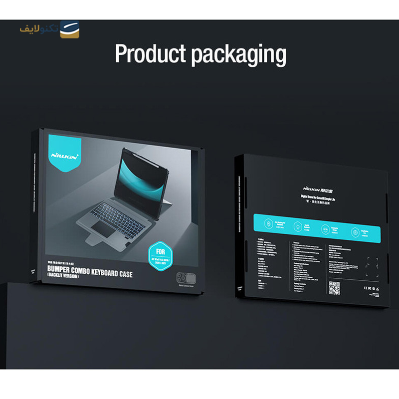 gallery-کیف کلاسوری تبلت اپل iPad Pro 12.9 (2020) - (2021) - (2022) نیلکین مدل Bumper Combo Keyboard به همراه کیبورد copy.png