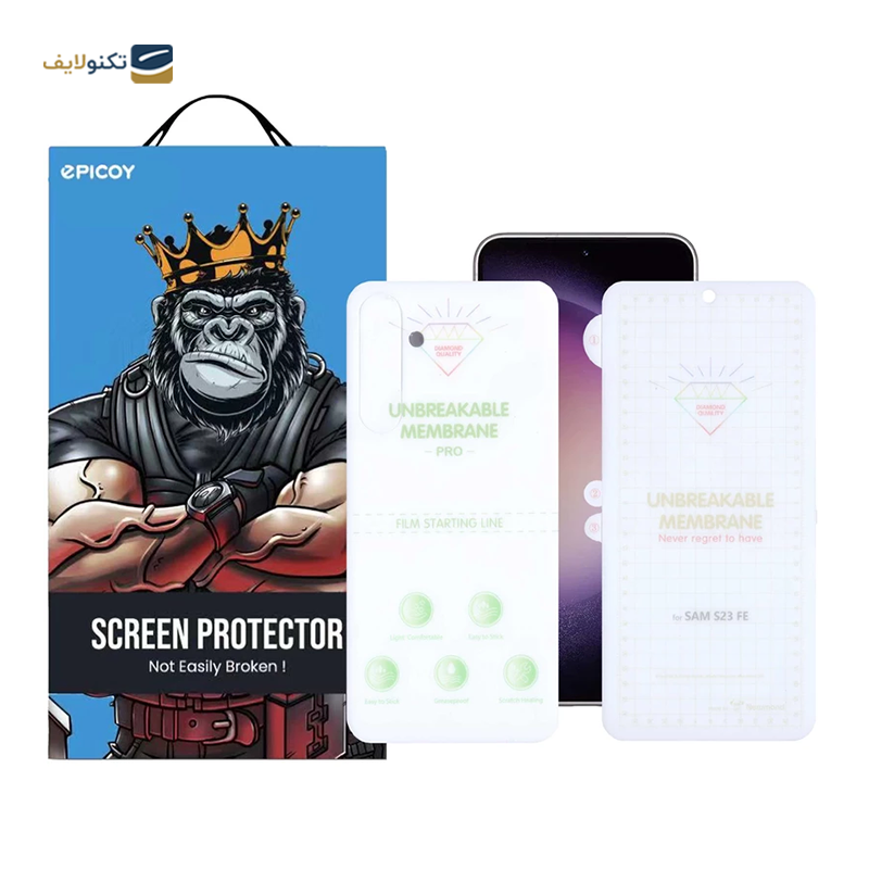 gallery-گلس مات صفحه نمایش و پشت گوشی سامسونگ Galaxy S23 FE اپیکوی مدل Hydrogel-Matte copy.png