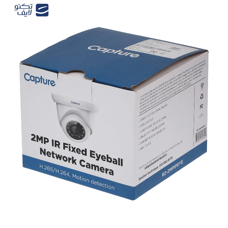 دوربین مداربسته تحت شبکه کپچر مدل R2-2MPIPEYE